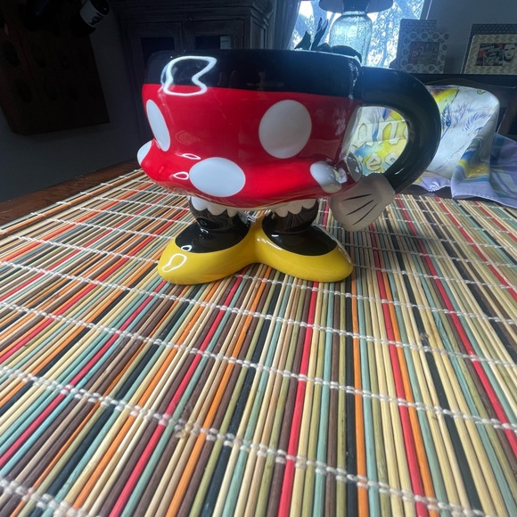 Authentic Disney Parks: Minnie Mouse Polka Dot Skirt And Legs Coffee Mug Cup NEW - Picture 5 of 8